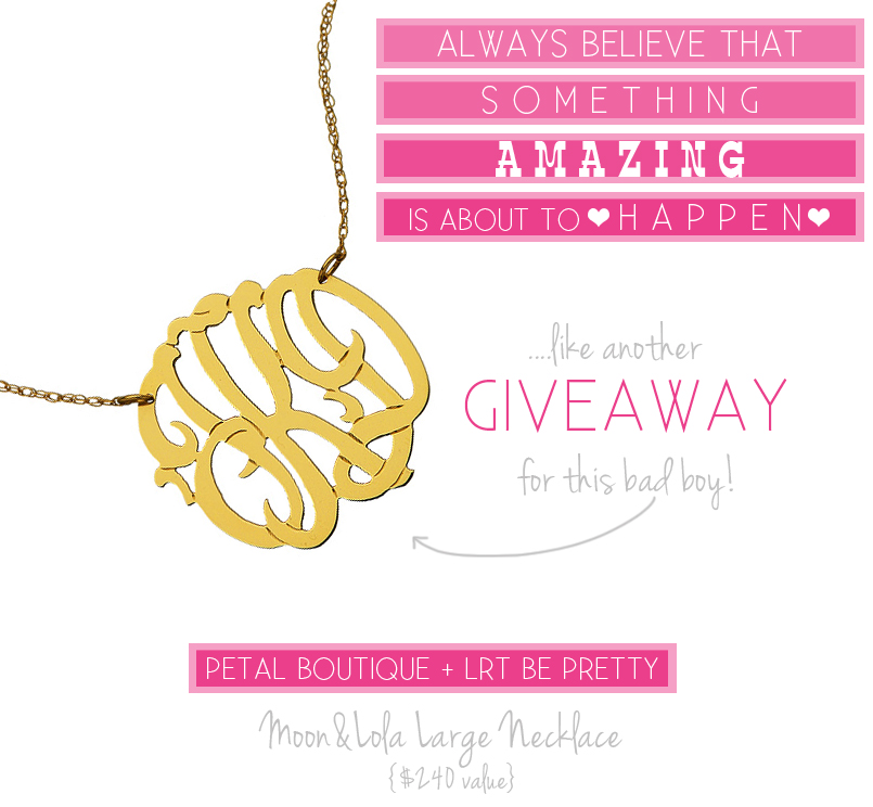 PETAL + MOON&LOLA {GIVEAWAY!}