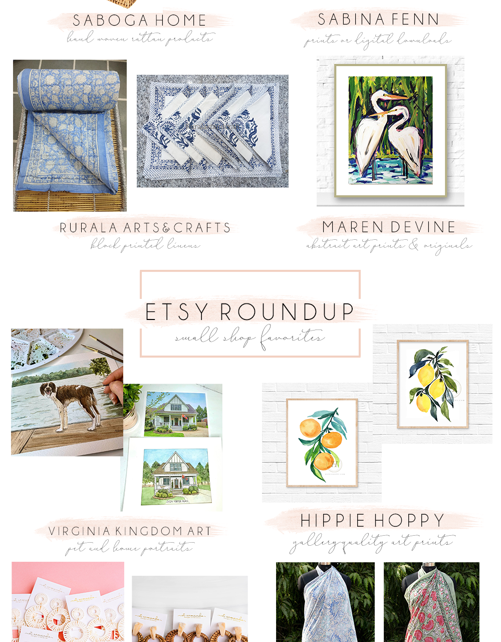 Favorite Etsy Small Shops