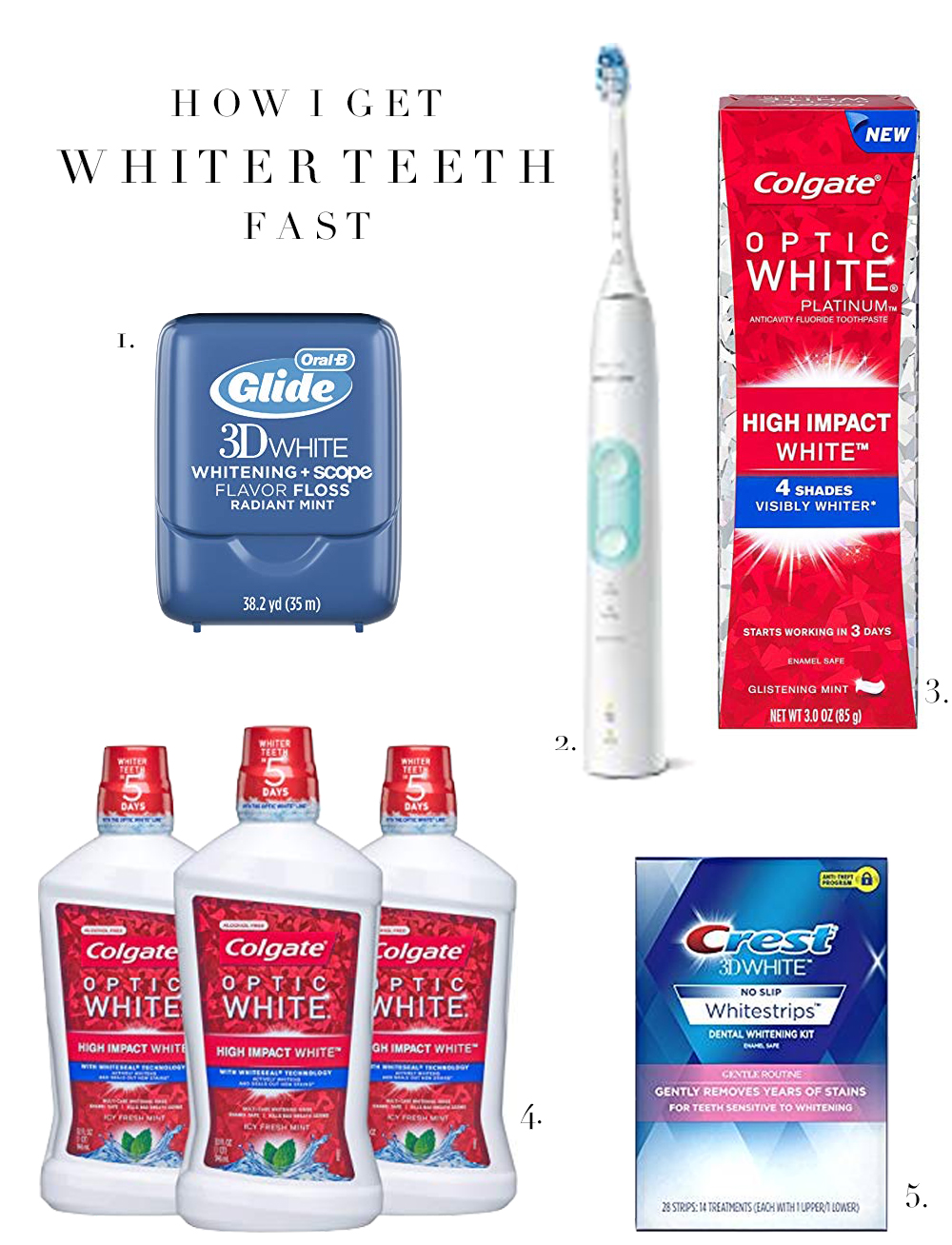 My Teeth Whitening Products